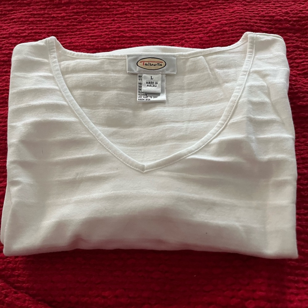 Talbots white pullover.